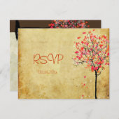 PixDezines rsvp  aple tree/oranje+roze (Voorkant / Achterkant)