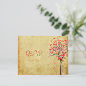 PixDezines rsvp  aple tree/oranje+roze (Staand voorkant)