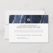 PixDezines RSVP Aquarelle Agate Bar Mitzvah ✡ (Dos)