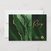 PixDezines RSVP Aquarelle Agate Bar Mitzvah ✡ (Devant)