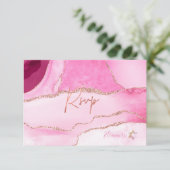 PixDezines RSVP Aquarelle Agate Bat mitzvah ✡ (Debout devant)