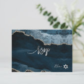 PixDezines RSVP aquarelle Bar Mitzvah Agate ✡ (Debout devant)