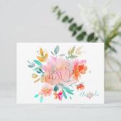 PixDezines RSVP Aquarelle Fleurs Bat mitzvah ✡ (Debout devant)