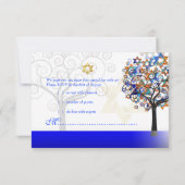 PixDezines Rsvp Arbre de Vie Mitzvah/Champagne (Dos)