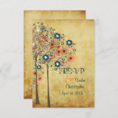 PixDezines rsvp  Autumn Blooms (Voorkant / Achterkant)