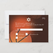 PixDezines RSVP Basketball Bar Mitzvah ✡ (Dos)