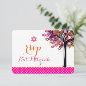 PixDezines RSVP Bat Mitzvah (Staand voorkant)