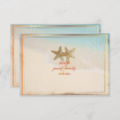 PixDezines rsvp beach+starfish, beach party (Devant / Derrière)