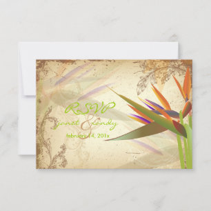 PixDezines RSVP BIRD VAN PARADISE Kaartje