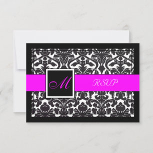 PixDezines rsvp Black Flora Damask/DIY kleuren
