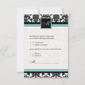 PixDezines rsvp Black Flora Damask/DIY kleuren (Achterkant)