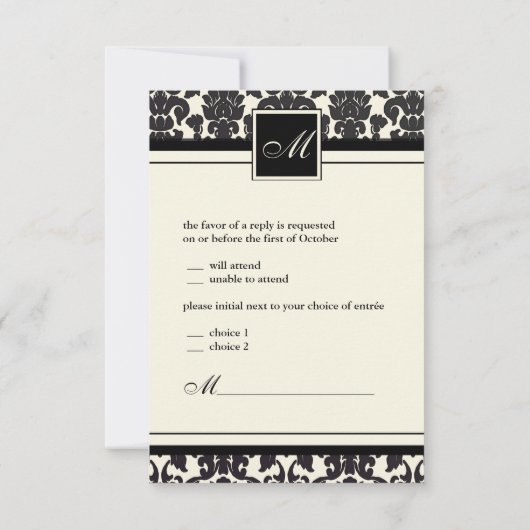 PixDezines rsvp Black Flora Damask/do-it-yourself  (Dos)