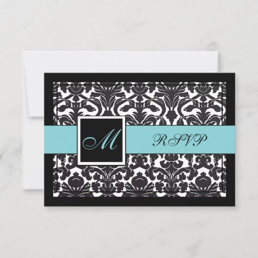 PixDezines rsvp Black Flora Damask/do-it-yourself  (Devant)