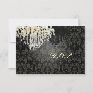 PixDezines RSVP Black + White Chandelier