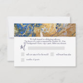 PixDezines RSVP Blue Granite Bar Mitzvah ✡ (Dos)