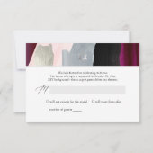 PixDezines RSVP Burgundy Aquarelle Bat mitzvah ✡ (Dos)