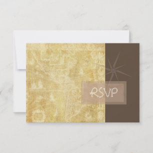 PixDezines rsvp carte marine Vintage + boussole