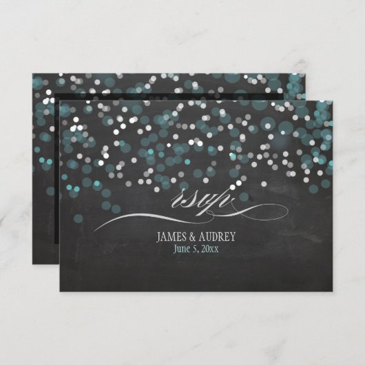 PixDezines rsvp Chalkboard fête d'hiver (Devant / Derrière)