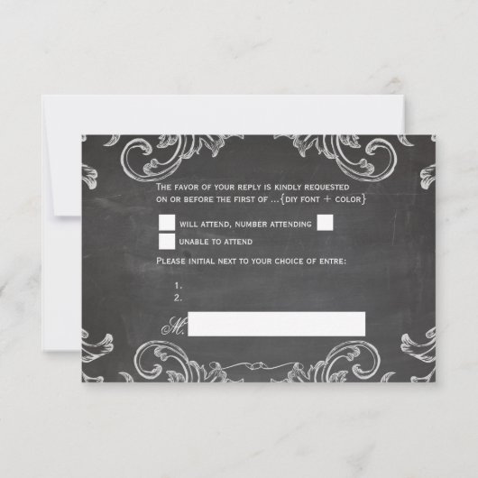 PixDezines rsvp chalkboard/rococo (Dos)