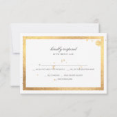 PixDezines RSVP Classique Or Faux/Couleur DIY (Dos)