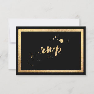 PixDezines RSVP Classique Or Faux / DIY Couleur