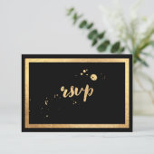 PixDezines RSVP Classique Or Faux / DIY Couleur (Debout devant)