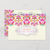 PixDezines rsvp couleur Isabella damask/bat mitzva (Devant / Derrière)