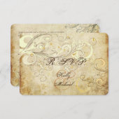 PixDezines RSVP CRÈME VINTAGE SWIRL/LUXE SHIMMER (Devant / Derrière)