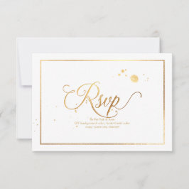 PixDezines RSVP Dazzled/Faux Gold/DIY Achtergrond Kaartje