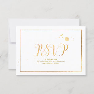 PixDezines RSVP Dazzled/Faux Gold/DO-IT-YOURSELF A
