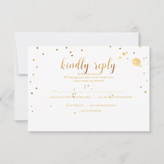 PixDezines RSVP Dazzled/Faux Gold/do-it-yourself A (Dos)