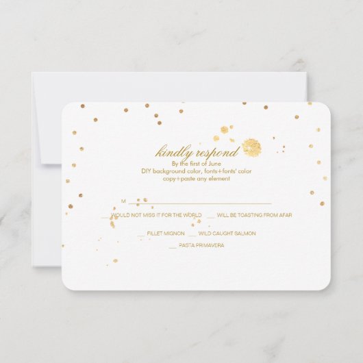 PixDezines RSVP Dazzled/Faux Gold/do-it-yourself A (Dos)
