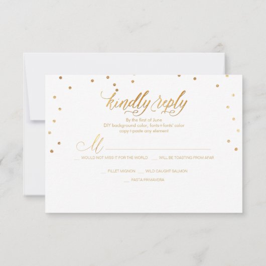 PixDezines RSVP Dazzled/Faux Gold/do-it-yourself A (Dos)