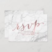 PixDezines RSVP Dazzled/Faux Rose Gold/Marble (Devant / Derrière)