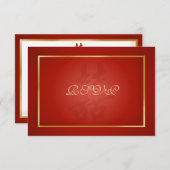 PixDezines rsvp Dubbel Geluk/rood (Voorkant / Achterkant)