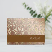 PixDezines rsvp faux damas en cuivre/couleurs do-i (Debout devant)