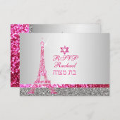 PixDezines rsvp faux parties scintillant eiffel/ba (Devant / Derrière)