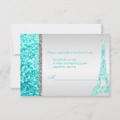 PixDezines rsvp faux parties scintillant eiffel/sw (Dos)