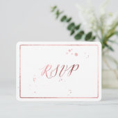 PixDezines RSVP Faux Rose Gold Foil/do-it-yourself (Debout devant)