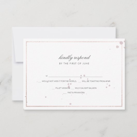 PixDezines RSVP Faux Rose Gold Foil/do-it-yourself (Dos)