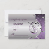 PixDezines rsvp Filigree+tourbillons/argent+lavand (Dos)