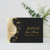 PixDezines rsvp Filigree+tourbillons/noir+or (Debout devant)