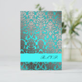 PixDezines rsvp Flora Damask/ aqua (Debout devant)