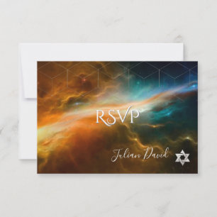 PixDezines RSVP Galaxie Bar Mitzvah ✡