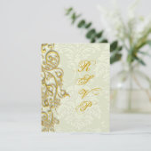 PixDezines rsvp gilded gold swirls (Staand voorkant)