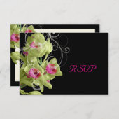 PixDezines rsvp Green Orchid/do-it-yourself arrièr (Devant / Derrière)