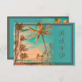 PixDezines rsvp  hawaiian strand/blauwgroen (Voorkant / Achterkant)
