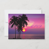 PixDezines rsvp Hawaiian Sunset Beach Scence (Devant)