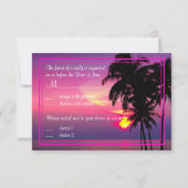 PixDezines rsvp Hawaiian Sunset Beach Scence (Dos)
