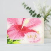 PixDezines rsvp hibiscus/luau/faux parchemin (Debout devant)